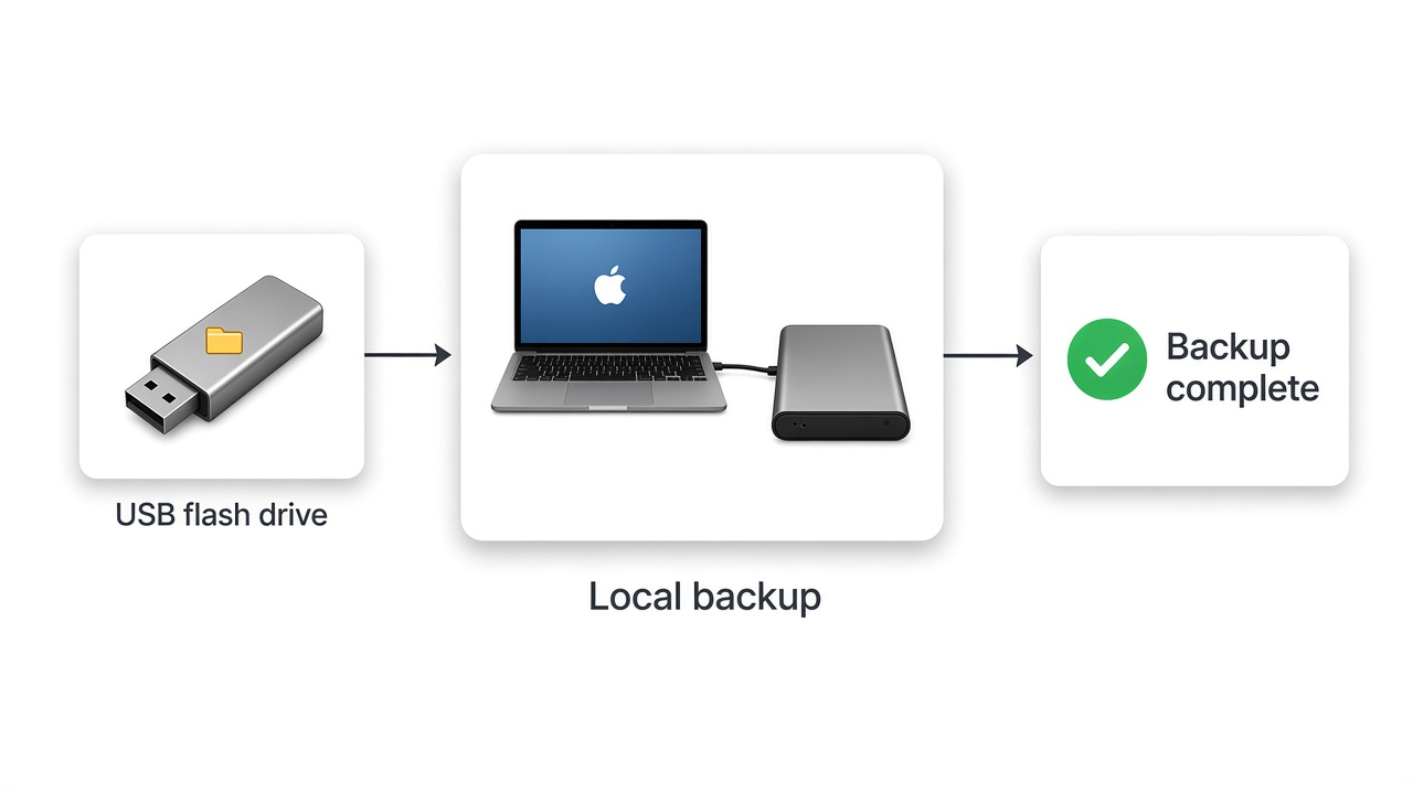 Local backup for Mac in macOS RJ